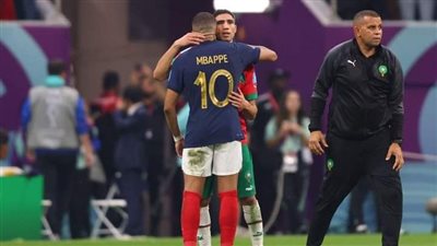 كأس العالم 2022، رسالة مؤثرة من مبابي لأشرف حكيمي بعد هزيمة المغرب