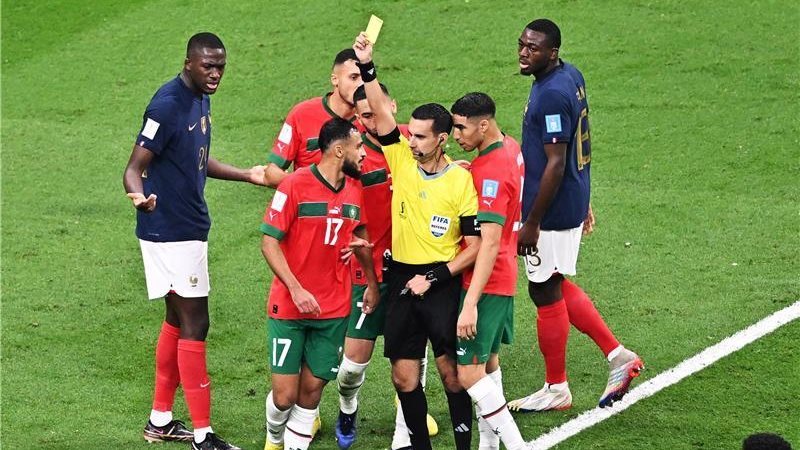 مباراة فرنسا والمغرب،