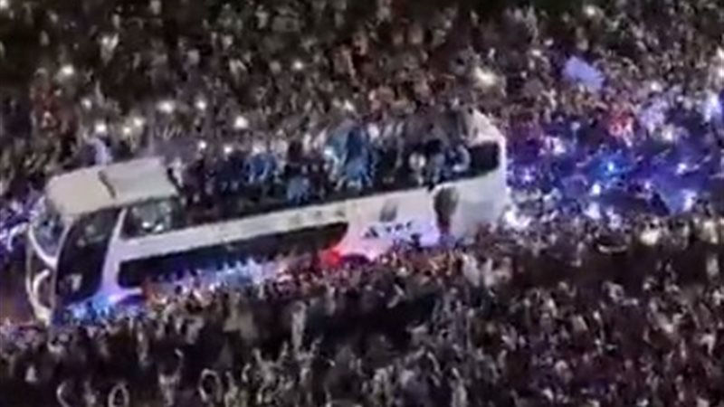 استقبال حاشد لمنتخب