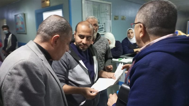 استقبال المصابين،
