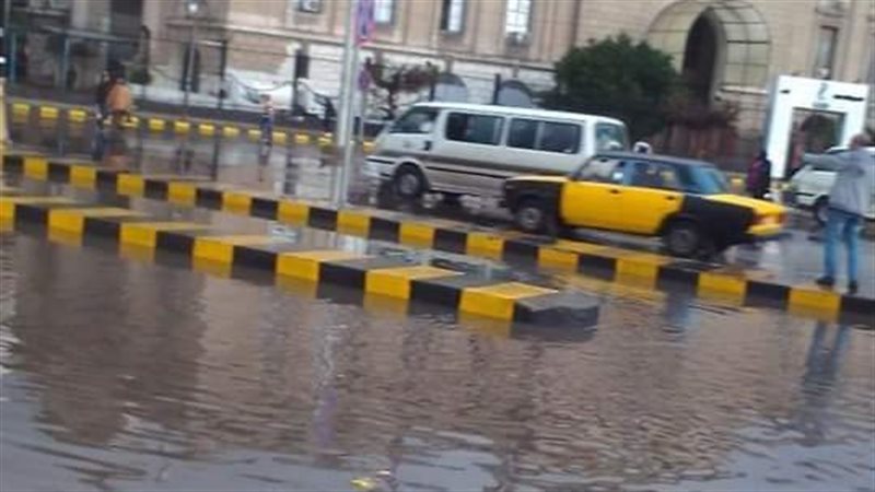 غرق ميدان محطه مصر،