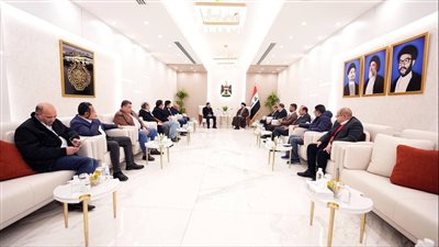 رئيس تيار الحكمة العراقى يلتقى الوفد الإعلامي المصري برئاسة كرم جبر