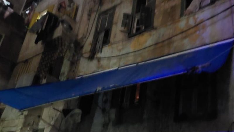 انهيار سقف عقار بالإسكندرية،