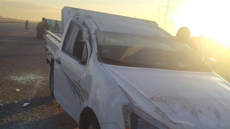 حادث انقلاب سيارة