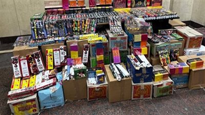 ضبط مليون و110 آلاف صاروخ ألعاب نارية قبل احتفال رأس السنة بالقاهرة (صور)