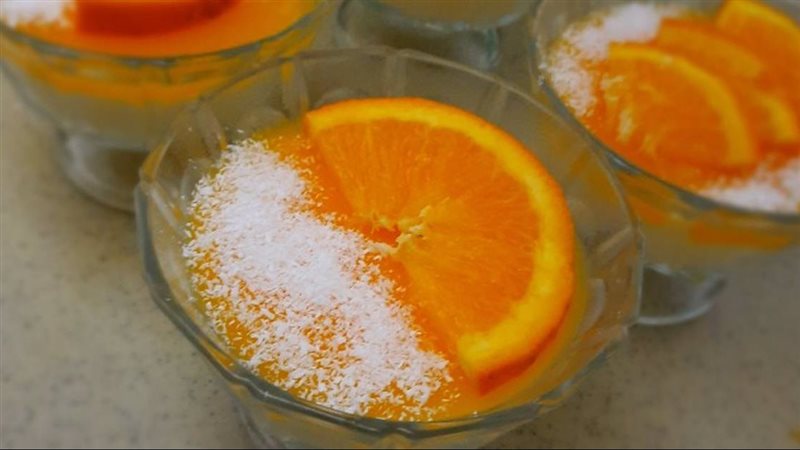 مهلبية البرتقال بجوز