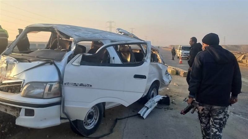 حادث إنقلاب سيارة