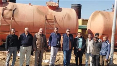 إصلاح عطل محطة مياه الشبابة بموط في الوادي الجديد