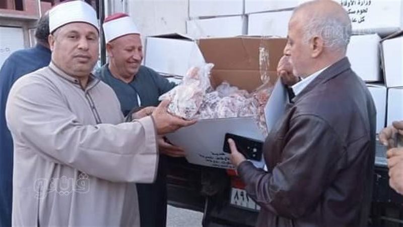 توزيع 2000 كيلو لحوم