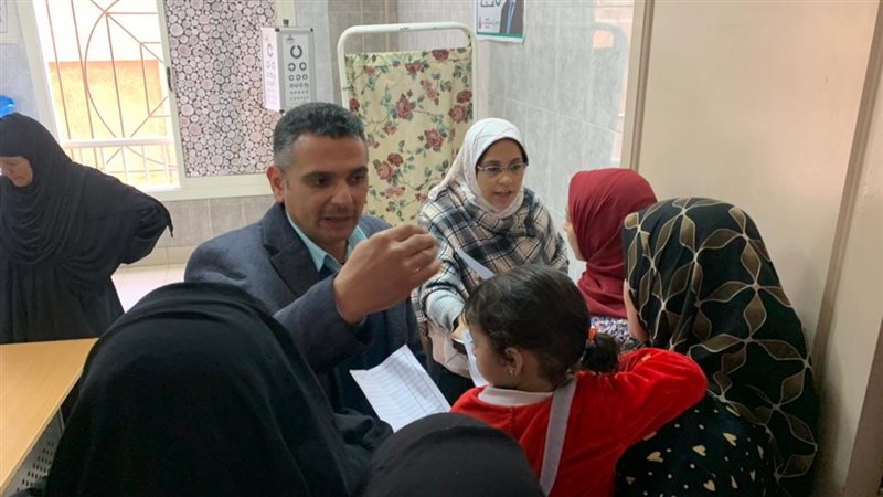 جانب من القافلة الطبية،