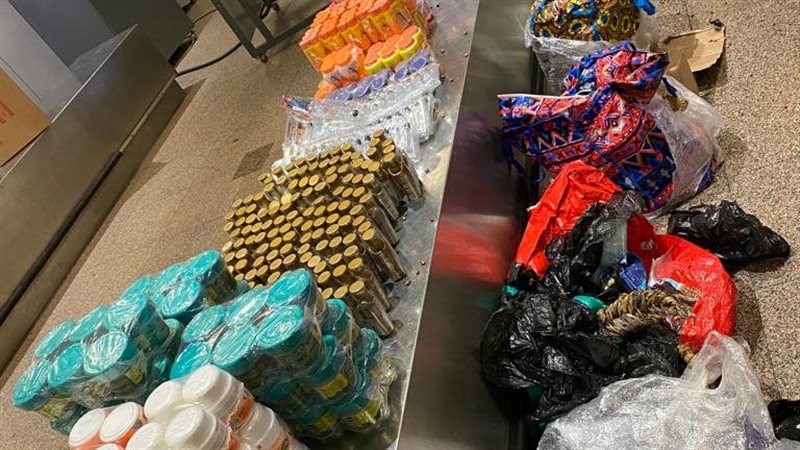 المضبوطات بحوزة جمارك
