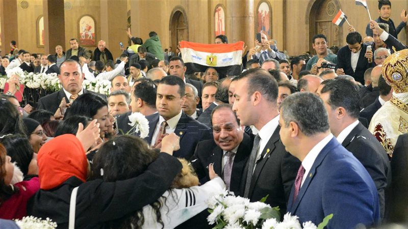 السيسي من كاتدرائية