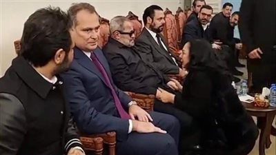 وليد توفيق وملحم زين وناصيف زيتون أول الحضور لعزاء وديع جورج وسوف