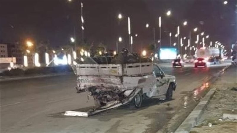 تصادم سيارة أنابيب