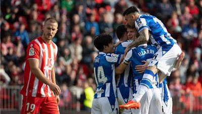 الدوري الإسباني، ريال سوسيداد يفوز على ألميريا 0/1 