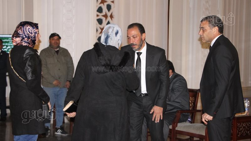 عزاء والدة طارق لطفي،