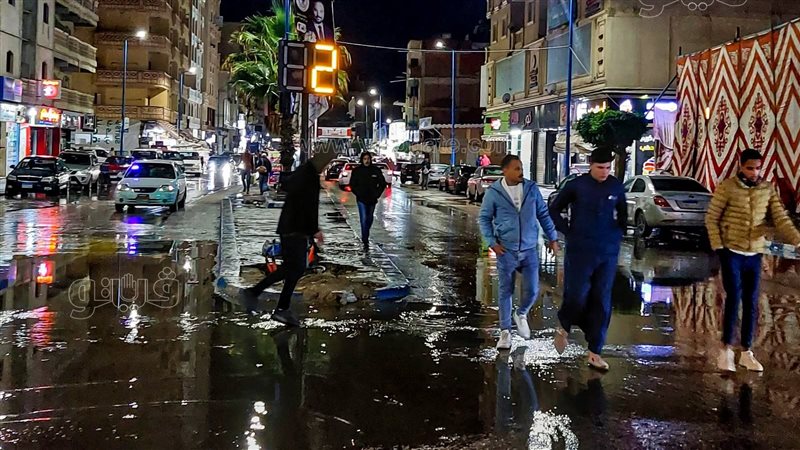 أمطار غزيرة على مرسى