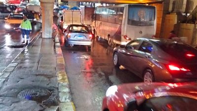 سقوط أمطار متوسطة على شرق ووسط الإسكندرية