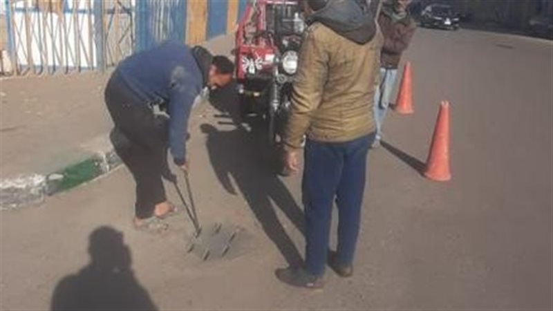 جانب من أعمال صيانة