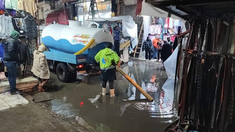 امطار غزيرة علي الإسكندرية،