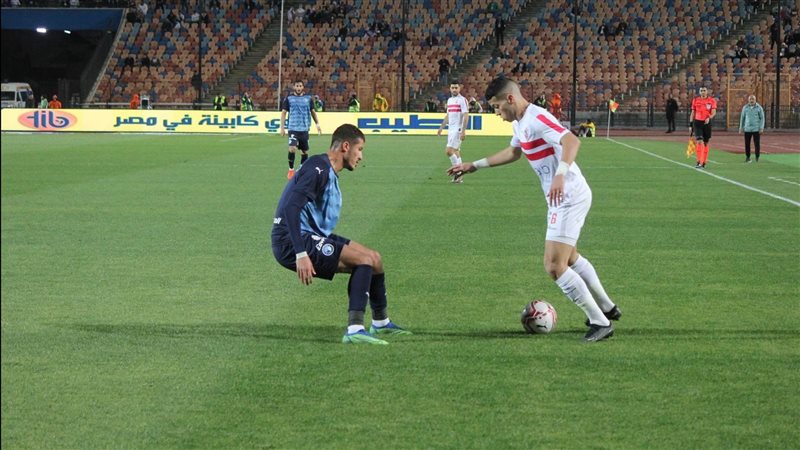 مباراة الزمالك وبيراميدز،