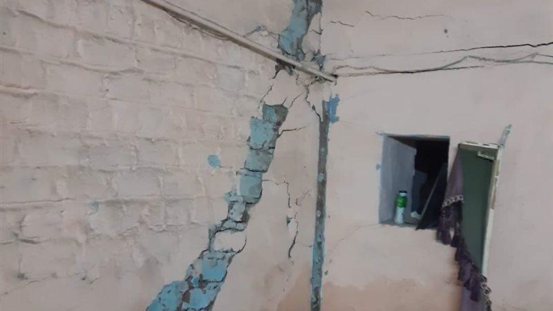 تصدع عقار بسبب أعمال