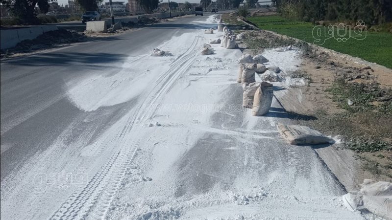 سقوط 3 طن جبس من