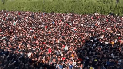 نهائي خليجي 25، مقاطع صادمة لتدافع الجماهير على ملعب البصرة (فيديو)