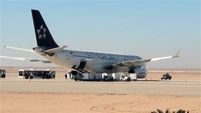 مطار العاصمة الإدارية الجديدة يستقبل رحلة خاصة لمصر للطيران