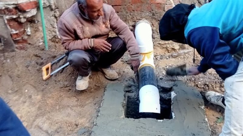 أعمال الوصلات المنزلية،