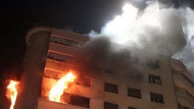 إصابة 13 شخصا بحالة اختناق في حريق عقار بالعجوزة 