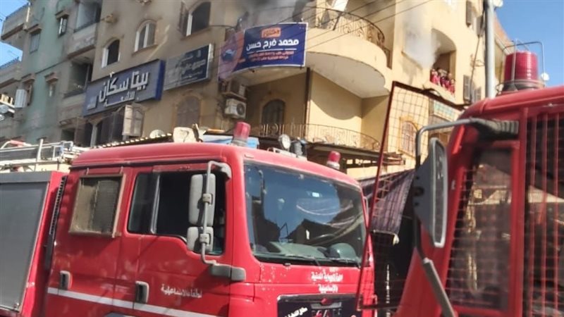 جانب من عملية اخماد