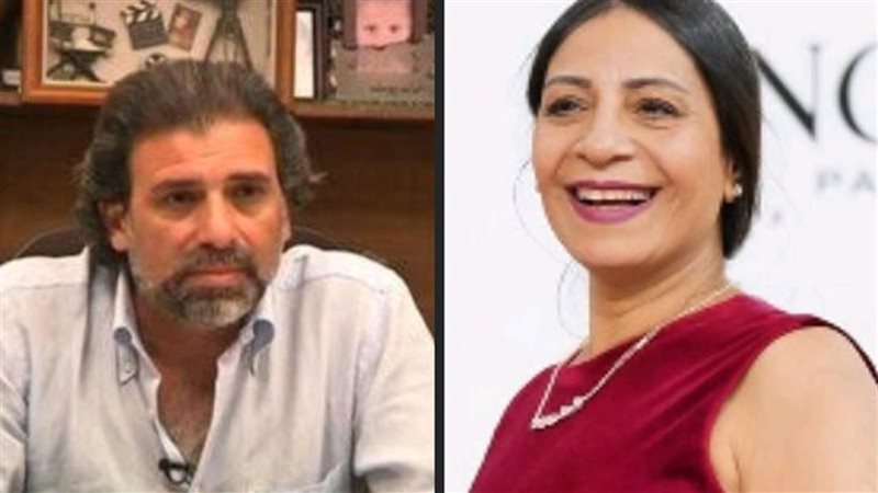 خالد يوسف وعفاف مصطفى،