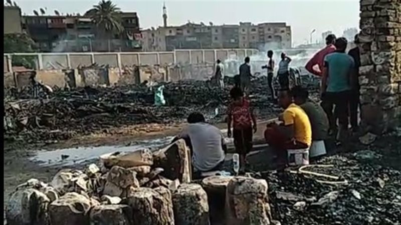 حريق مخازن الأخشاب