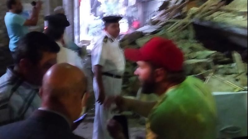 انهيار منزل بشبر