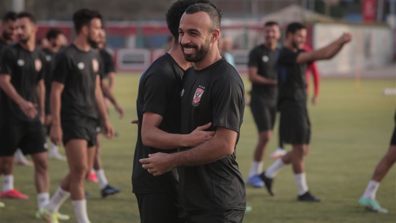 جانب من مران الأهلي