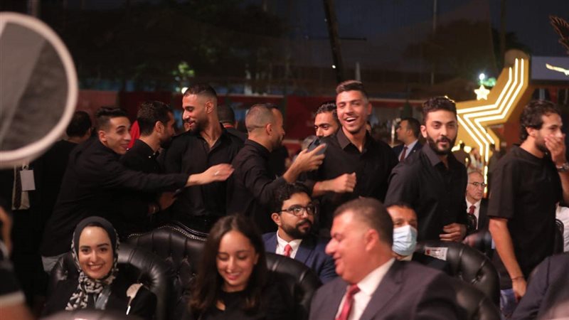 لاعبو الأهلي في حفل