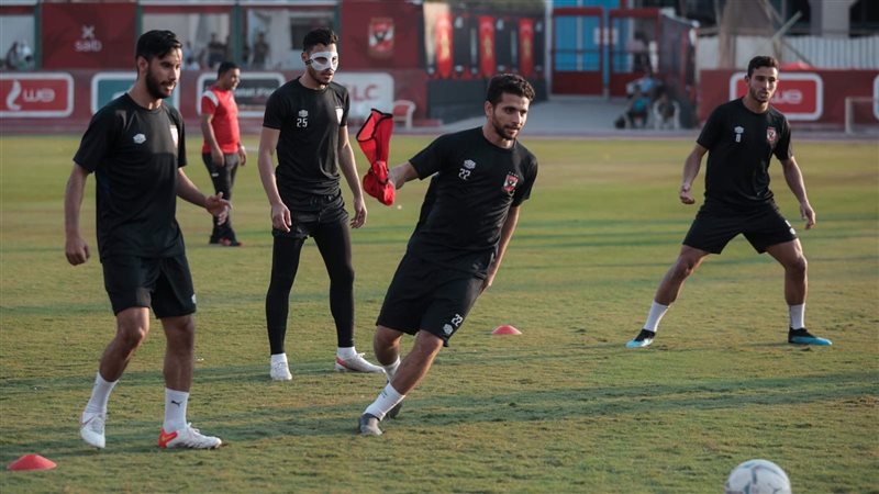 جانب من مران الأهلي
