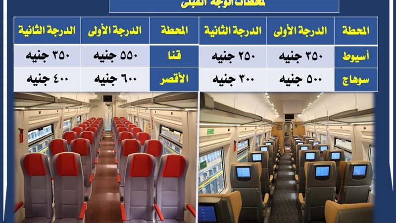 اسعار تذاكر قطار