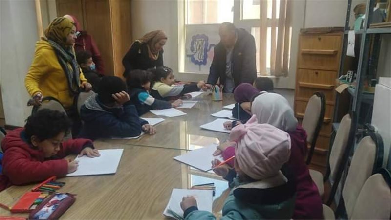 ورش فنية بقصر ثقافة