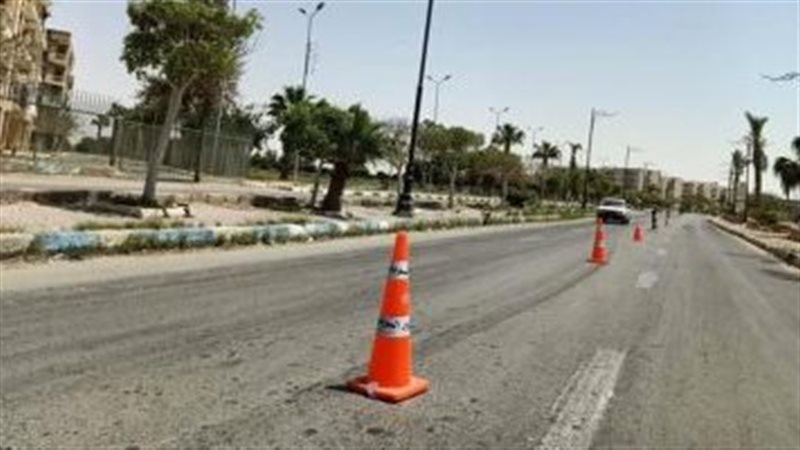 غلق طريق الواحات،