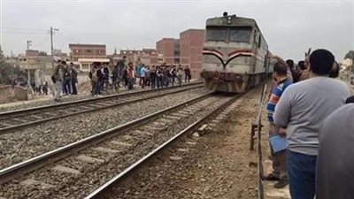 مصرع شاب أسفل عجلات قطار بالمنوفية