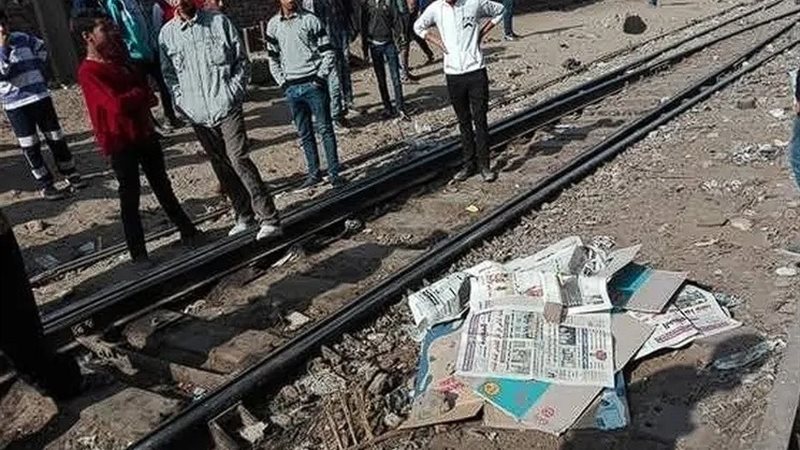قطار طنطا يدهس شاب