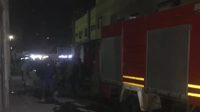 اندلاع حريق داخل مخزن قطن في فيصل