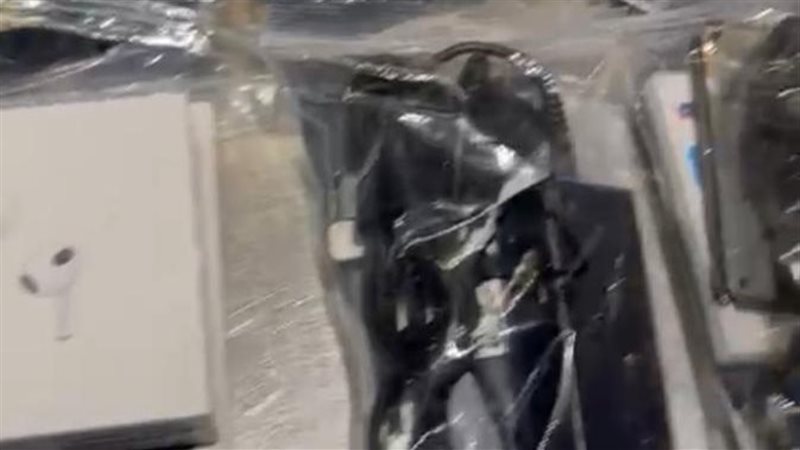 المضبوطات بحوزة رجال