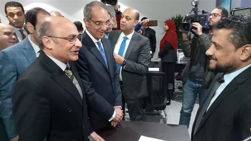 وزير العدل خلال الافتتاح