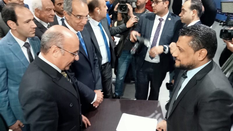 وزير العدل خلال الافتتاح،