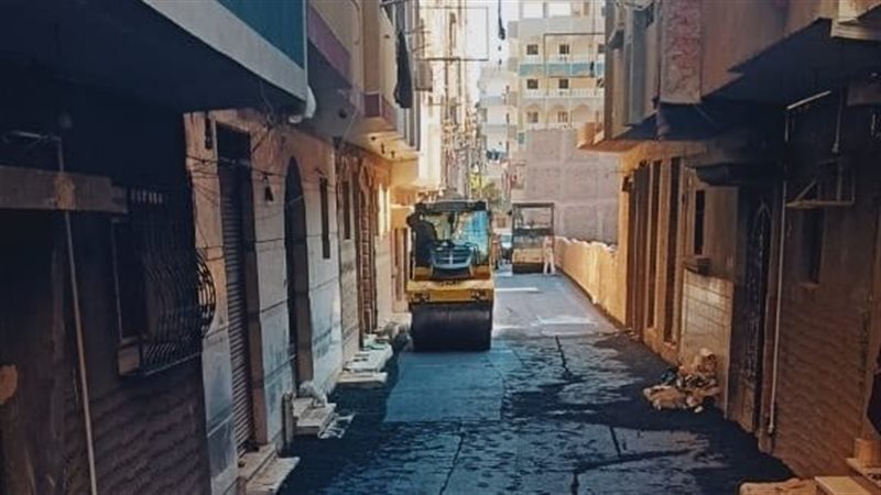 رصف الطرق بأسيوط،