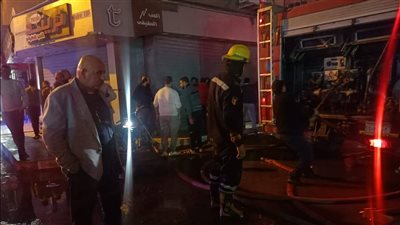إخماد حريق نشب داخل ورشة تنجيد في الطالبية