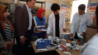 جامعة المنوفية تنظم قافلة متكاملة بقرية بيجيرم ضمن مبادرة حياة كريمة 